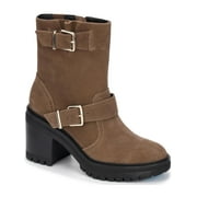 Kenneth Cole New York Womens RHODE HEEL BUCKLE FAUX LEATHER CASUAL Ankle Boots